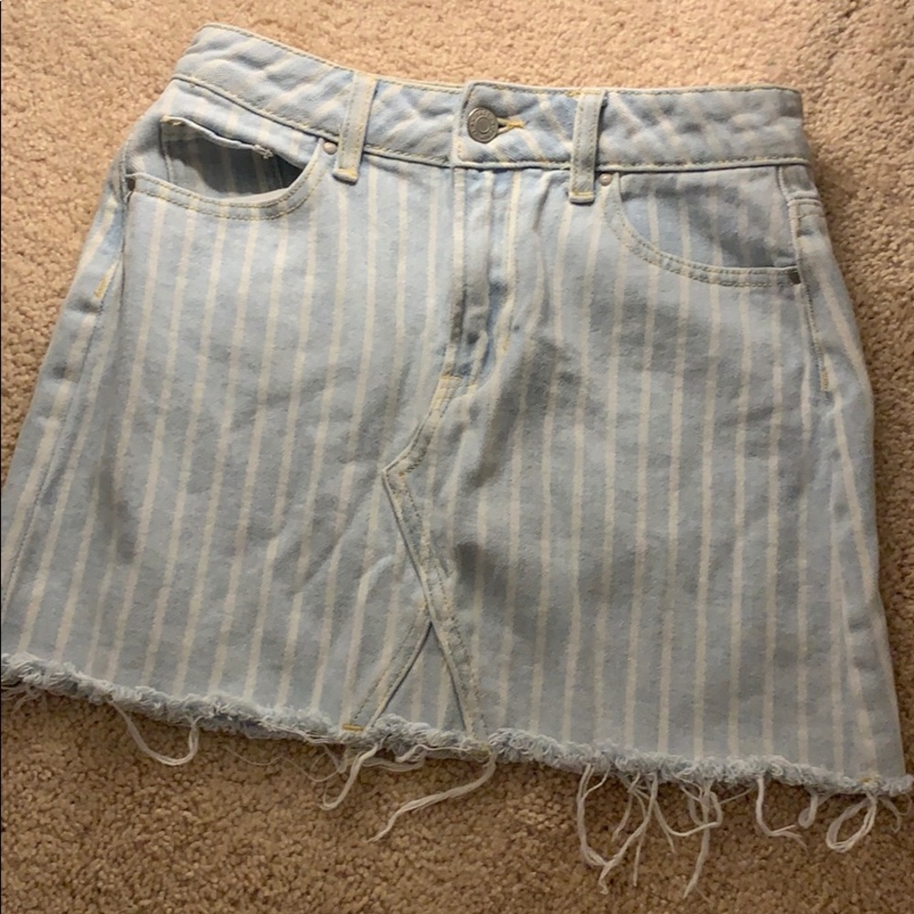 PACSUN striped mini skirt